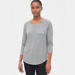 Gap BLACK Raglan Sleeve Softspun long sleeve t-shirt Black Large